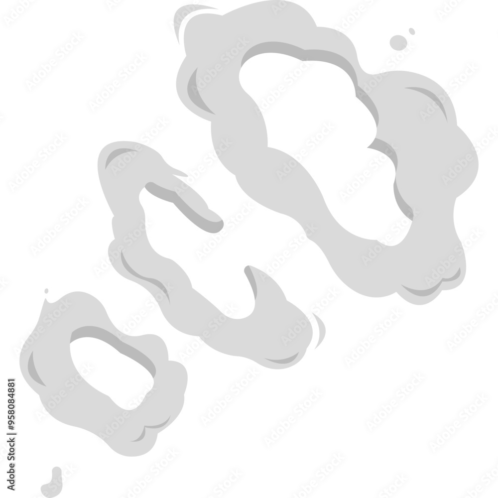 Cartoon Bomb Explosions, Smoke and Boom Blast Clouds. Clip Art Element for Game, Print and Web Design. Vector Illustration Cartoon Bomb Explosions, Smoke and Boom Blast Clouds. Clip Art Element for Game, Print and Web Design. Vector Illustration
