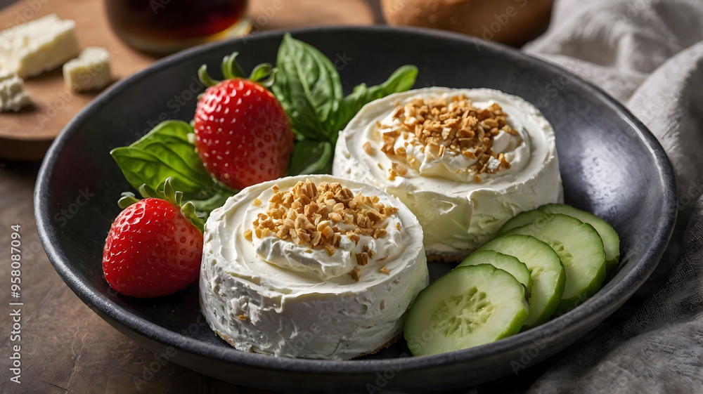 Keto diet healthy fat fresh cream cheese strawberry cucumber Keto diet healthy fat fresh cream cheese strawberry cucumber