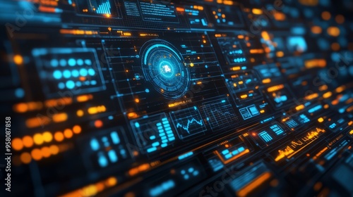 AI-driven analytics dashboard with real-time data visualization, representing the power of digital transformation
