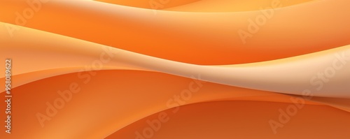 Orange panel wavy seamless texture paper texture background with design wave smooth light pattern on orange background softness soft orangish shade 