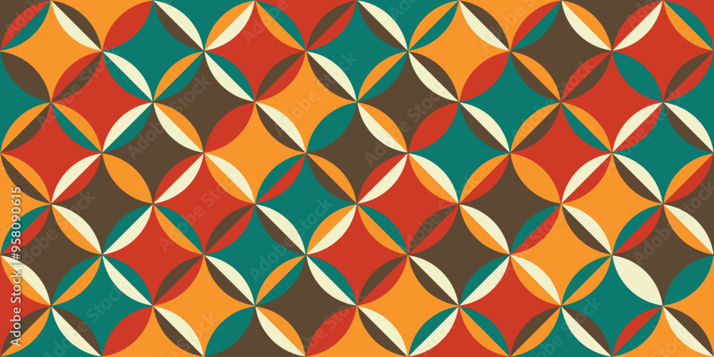 abstract geometric pattern background, seamless geometric pattern with vintage color. abstract geometric pattern background, seamless geometric pattern with vintage color.