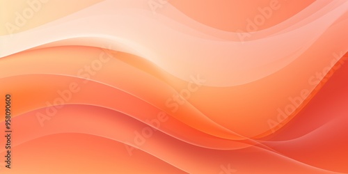 Orange pastel tint gradient background with wavy lines blank empty pattern with copy space for product design or text copyspace mock-up template 