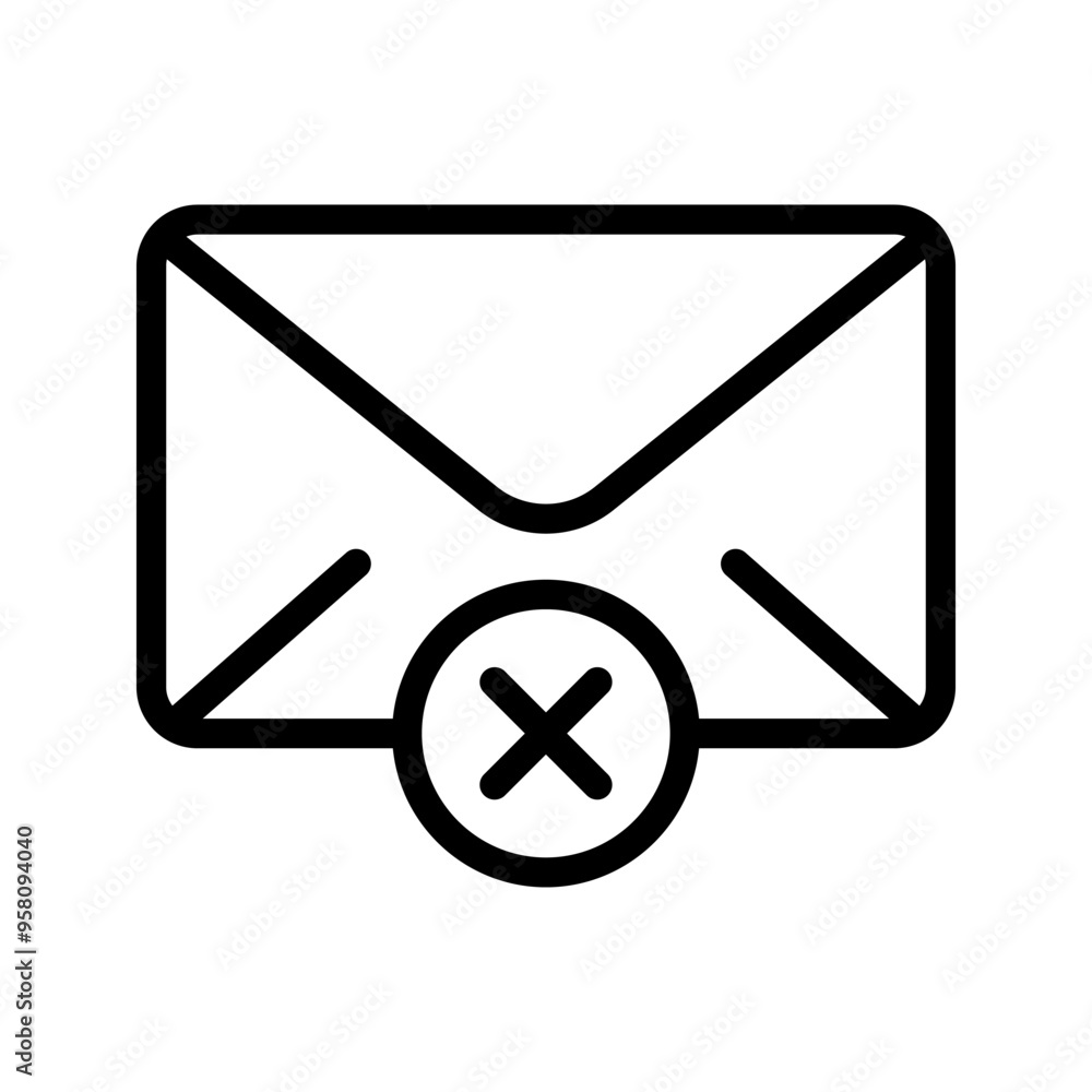 email error icons. for mobile concept and web design color editable email error icons. for mobile concept and web design color editable