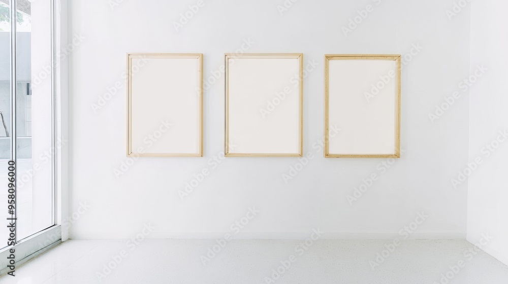 Vertical White Frames in Creative Studio Vertical White Frames in Creative Studio