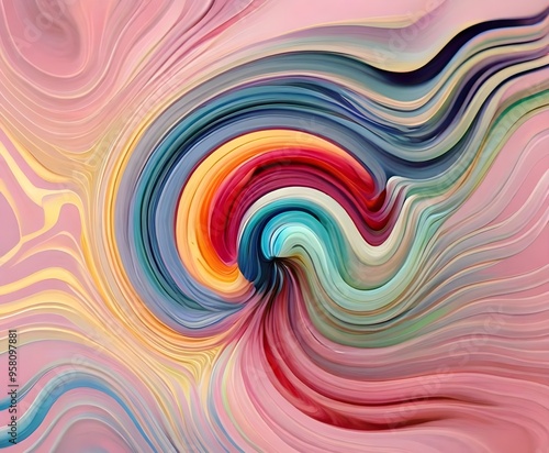 abstract colorful swirl background photo