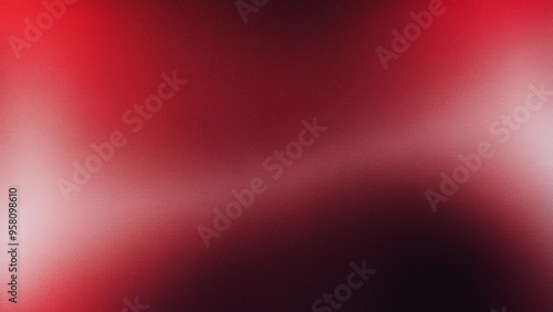 Abstract red and white gradient background. noise texture effect summer poster design