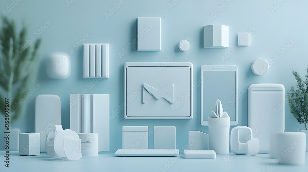 Monochromatic Minimalist Icons for Sleek Presentation Visuals Monochromatic Minimalist Icons for Sleek Presentation Visuals