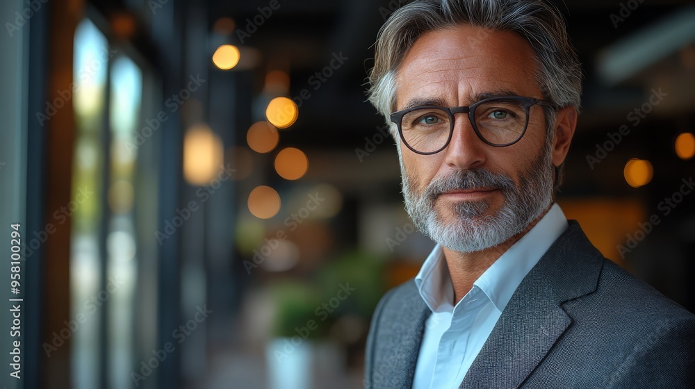 Confident business leader smiling while brainstorming with the team in a creative meeting space Confident business leader smiling while brainstorming with the team in a creative meeting space