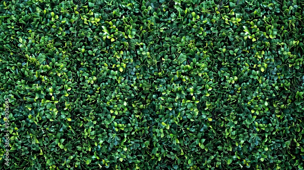 Lush Green Foliage Texture with Small, Shiny Leaves Lush Green Foliage Texture with Small, Shiny Leaves