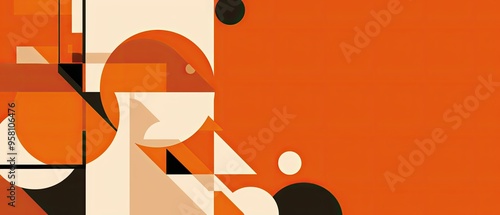 A colorful abstract painting with a lot of circles and squares