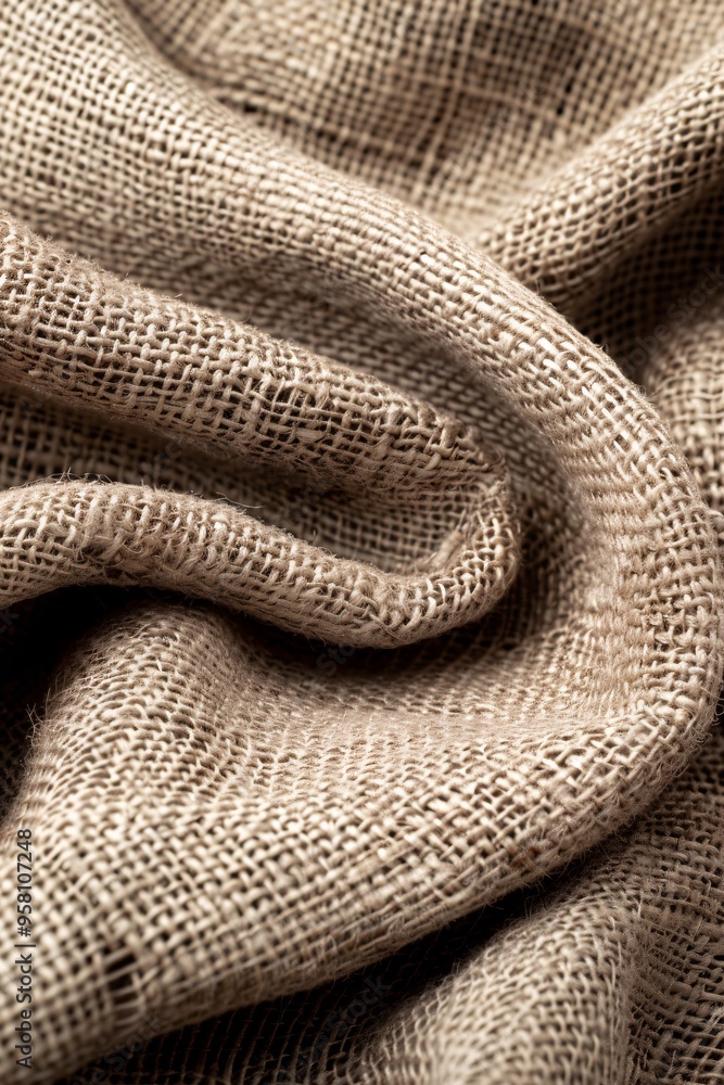 A high-resolution close-up of textured burlap fabric, showcasing the coarse weave patterns and offering a rustic, natural feel with plenty of copy space. A high-resolution close-up of textured burlap fabric, showcasing the coarse weave patterns and offering a rustic, natural feel with plenty of copy space.