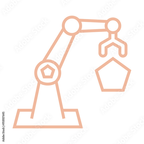 Industrial Robot icon design