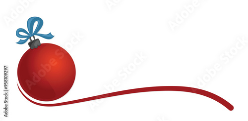 The symbol of a Christmas red toy.