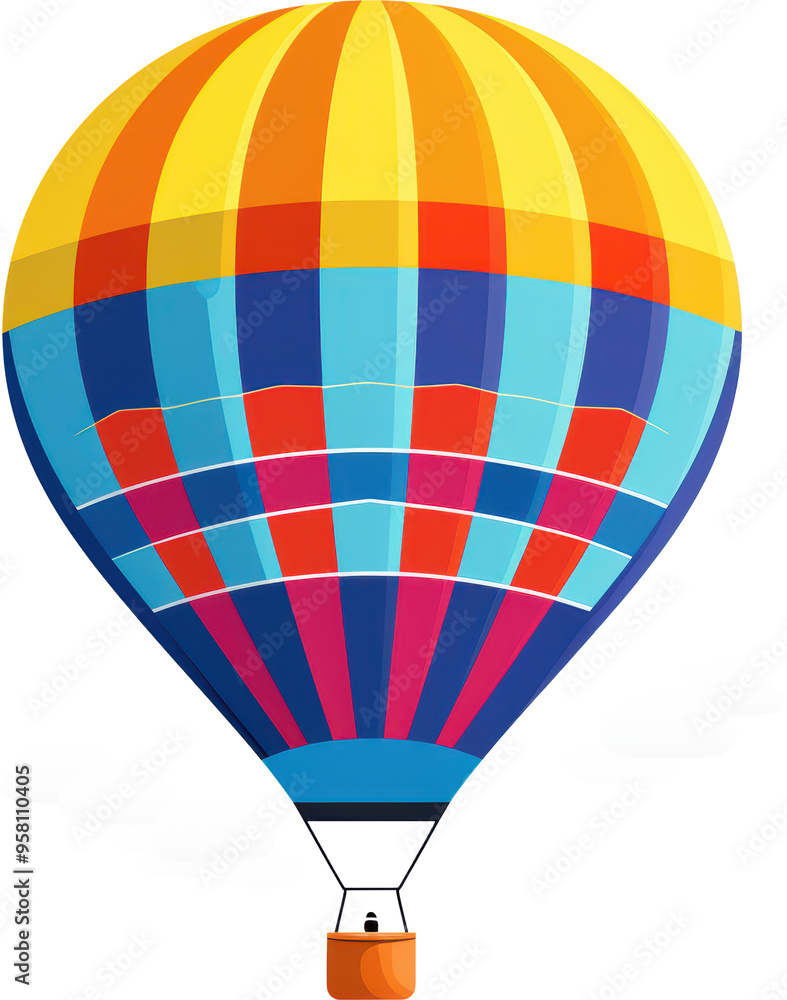 Fototapeta premium Colorful hot air balloon