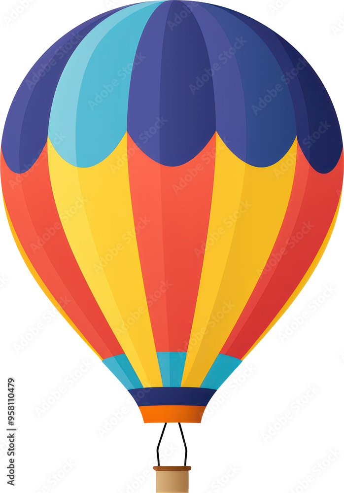 Fototapeta premium Colorful hot air balloon