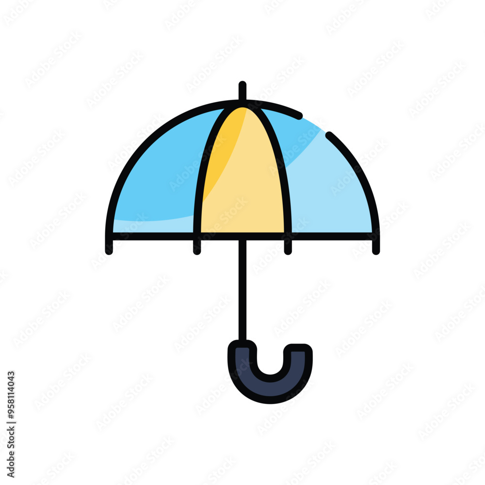 Umbrella vector icon Umbrella vector icon
