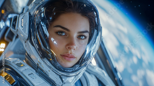 Modern Woman Military Space Pilot