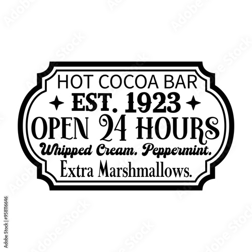 Vintage Hot Cocoa Svg Bundle, Hot Cocoa Svg, Hot Cocoa Sign Svg, Hot Cocoa Bundle Svg, Vintage Christmas Svg, Vintage Hot Cocoa Svg, Hot Coca Signs Svg,