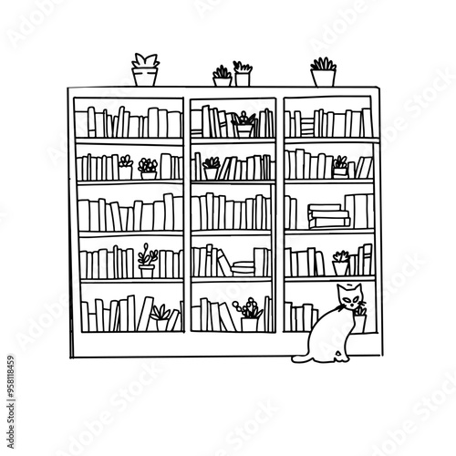 Book tracker. Book shelves