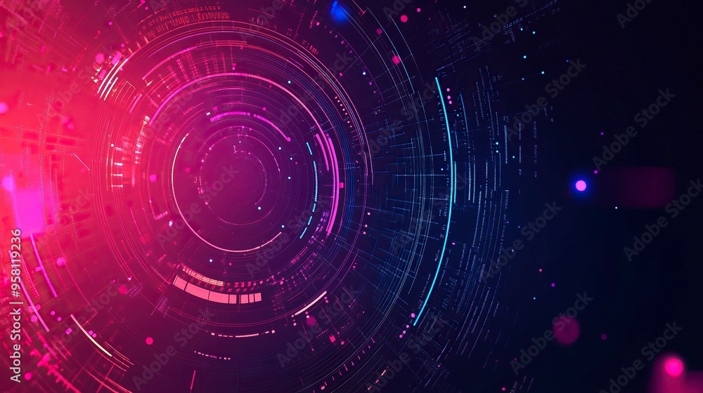 Obraz premium Abstract technology background, modern design vector illustration generative ai