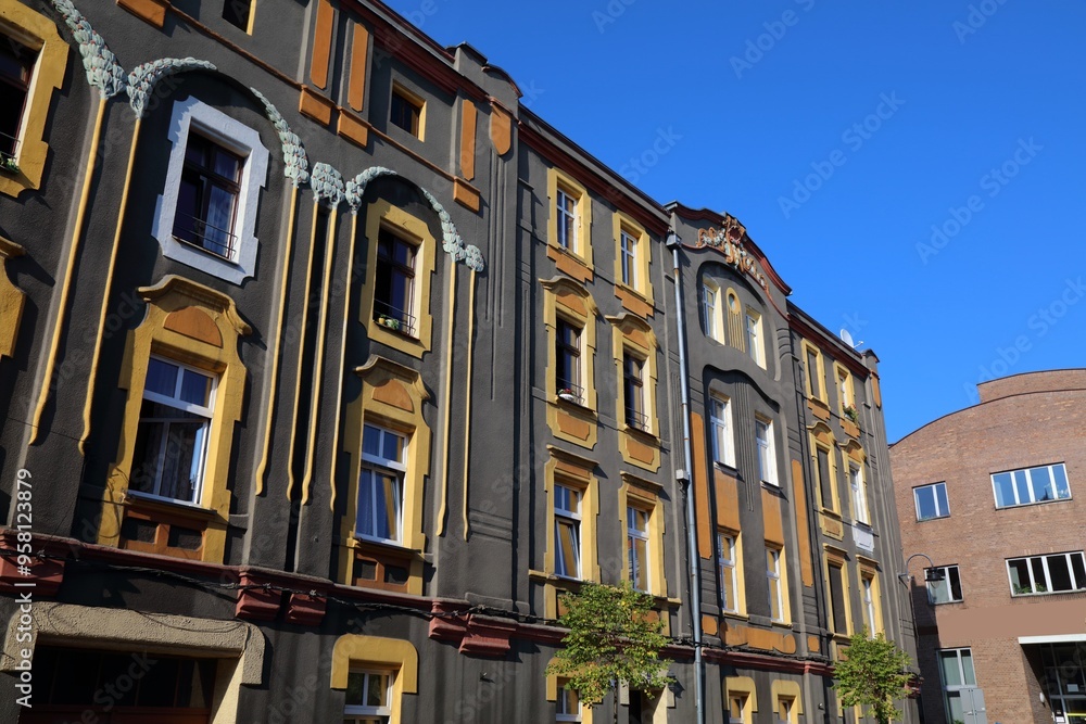 Fototapeta premium Tarnowskie Gory Old Town in Poland