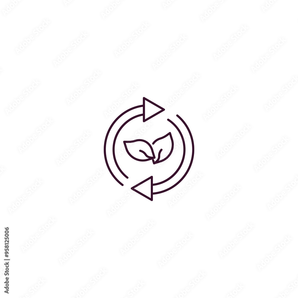bio energy symbol outline icon. Linear vector from ecology concept. Thin line bio energy symbol icon isolated on white background bio energy symbol outline icon. Linear vector from ecology concept. Thin line bio energy symbol icon isolated on white background
