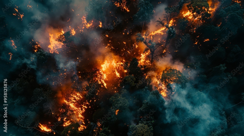 laser is burning the forest, monkeys in the forest are burning, laser is burning monkeys from above, burning monkeys, fire, satellite view from above, view from a drone laser is burning the forest, monkeys in the forest are burning, laser is burning monkeys from above, burning monkeys, fire, satellite view from above, view from a drone