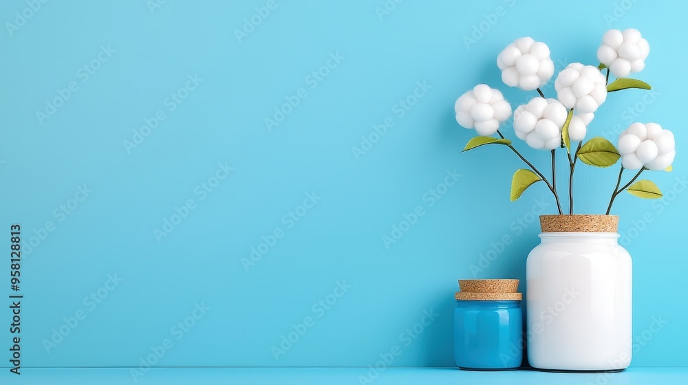Products made of cotton shown in a zero-waste environment Products made of cotton shown in a zero-waste environment