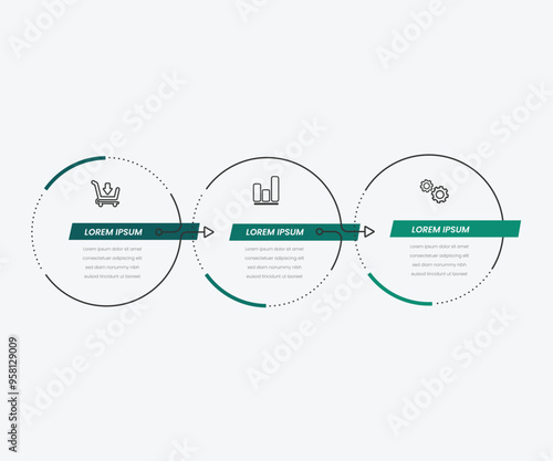 Infographics business colorful elements design