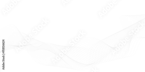 Curved wavy lines background design. Digital certificate wave vector illustration