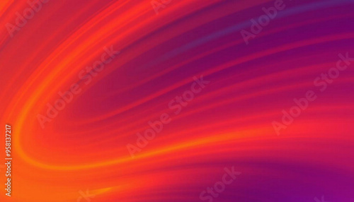 vibrant abstract, gradient color waves, orange to purple spectrum, dynamic lines, smooth blend, high energy, warm light, fluid motion, digital art, modern aesthetic, soft focus, radial composition