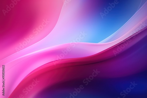 Pastel tone dark orchid Magenta blue gradient defocused abstract photo smooth lines pantone color