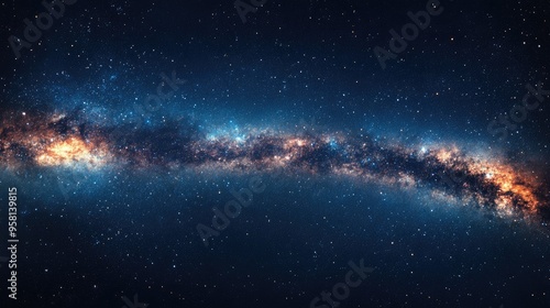 A vast starry sky with the Milky Way galaxy visible, with copy space for your message