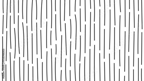 Scribble Background with Dotted Stripes. 1920x1080 ratio vector backdrop phone wallpaper social media template with rough freehand texture black white color