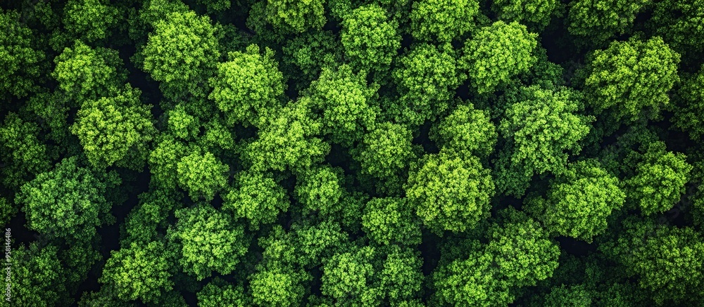 Aerial View of Lush Green Forest Canopy Aerial View of Lush Green Forest Canopy