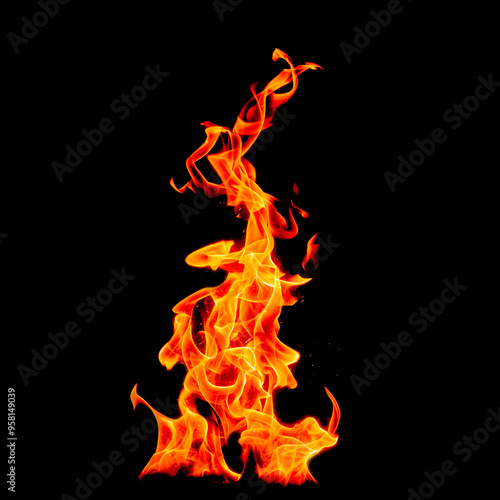 Blazing flame. Interesting Images from burning fire. Abstract Fire Design 