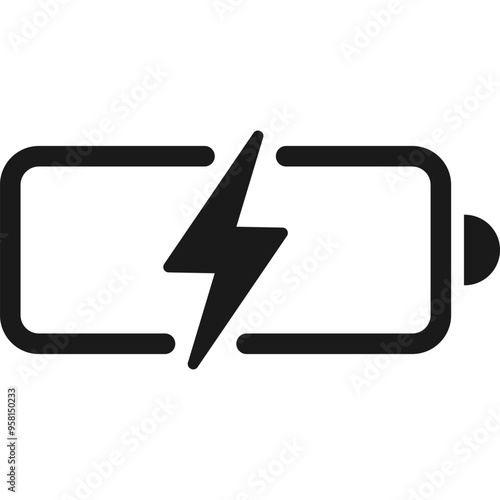 Battery Indicator Icon. Battery Charging Icon
