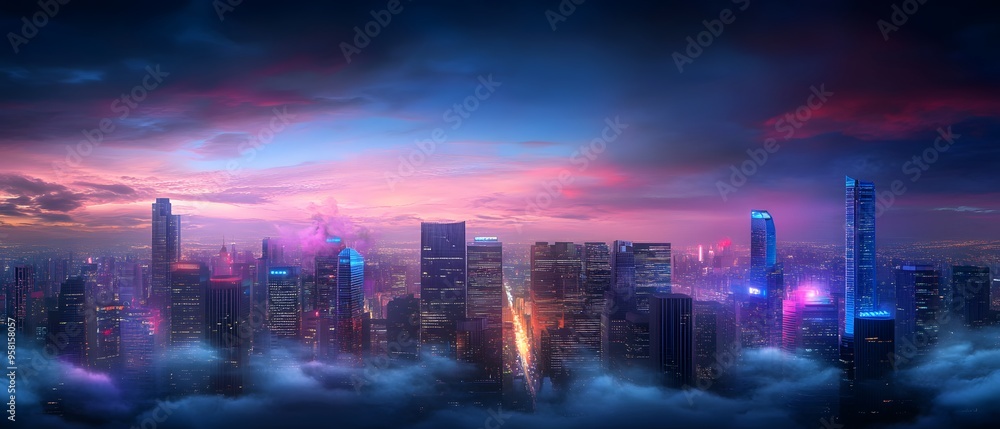 Low-angle view, fantastical cityscape entwined with COVID-19 newspaper clippings, oil painting style, dramatic lighting, vibrant colors, surreal and imaginative., Low-angle view, fantastical cityscape entwined with COVID-19 newspaper clippings, oil painting style, dramatic lighting, vibrant colors, surreal and imaginative.,
