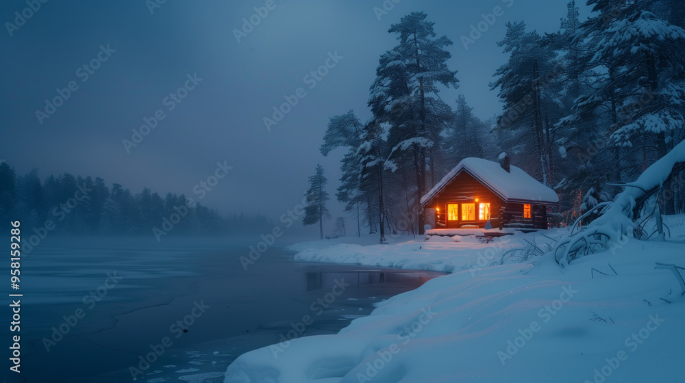 Winter serenity by the lakeside, capturing the tranquility and beauty of nature in the frosty season. Icy landscapes and outdoor winter scenes. Winter serenity by the lakeside, capturing the tranquility and beauty of nature in the frosty season. Icy landscapes and outdoor winter scenes.