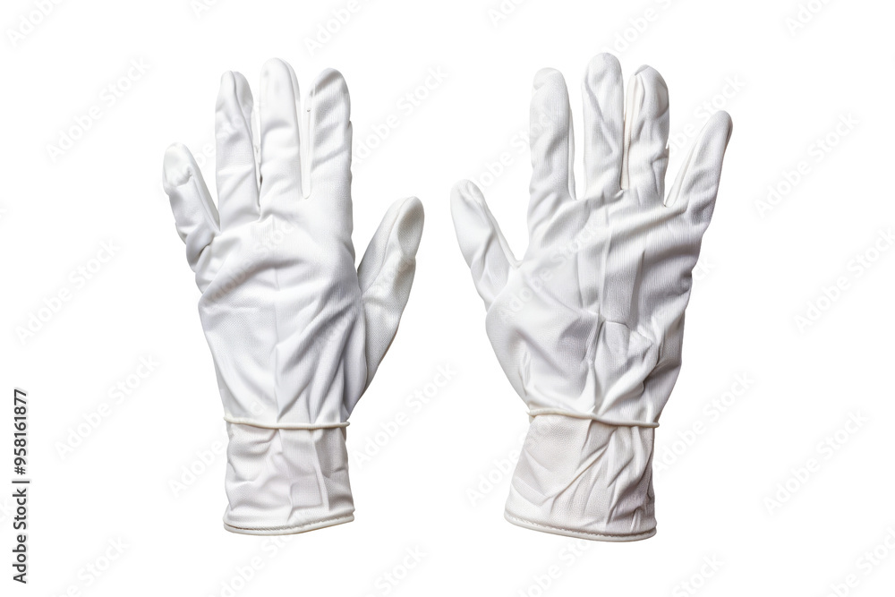 Obraz premium White Cotton Gloves