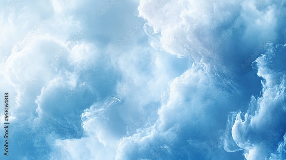 A Blue Sky With Wispy White Clouds A Blue Sky With Wispy White Clouds
