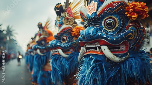 Balinese Nyepi Day of Silence ceremony ogoh-ogoh monyet