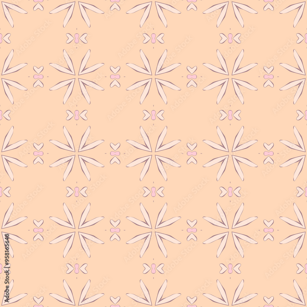 Pink-Orange Dance of Shapes Pink-Orange Dance of Shapes