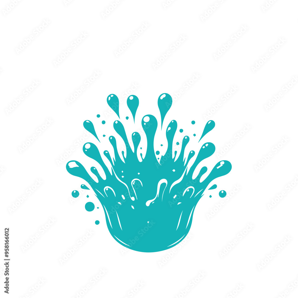 blue waves and water splashes blue waves and water splashes