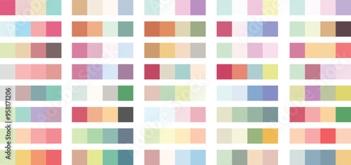Abstract color palette guide And Various Color Design
