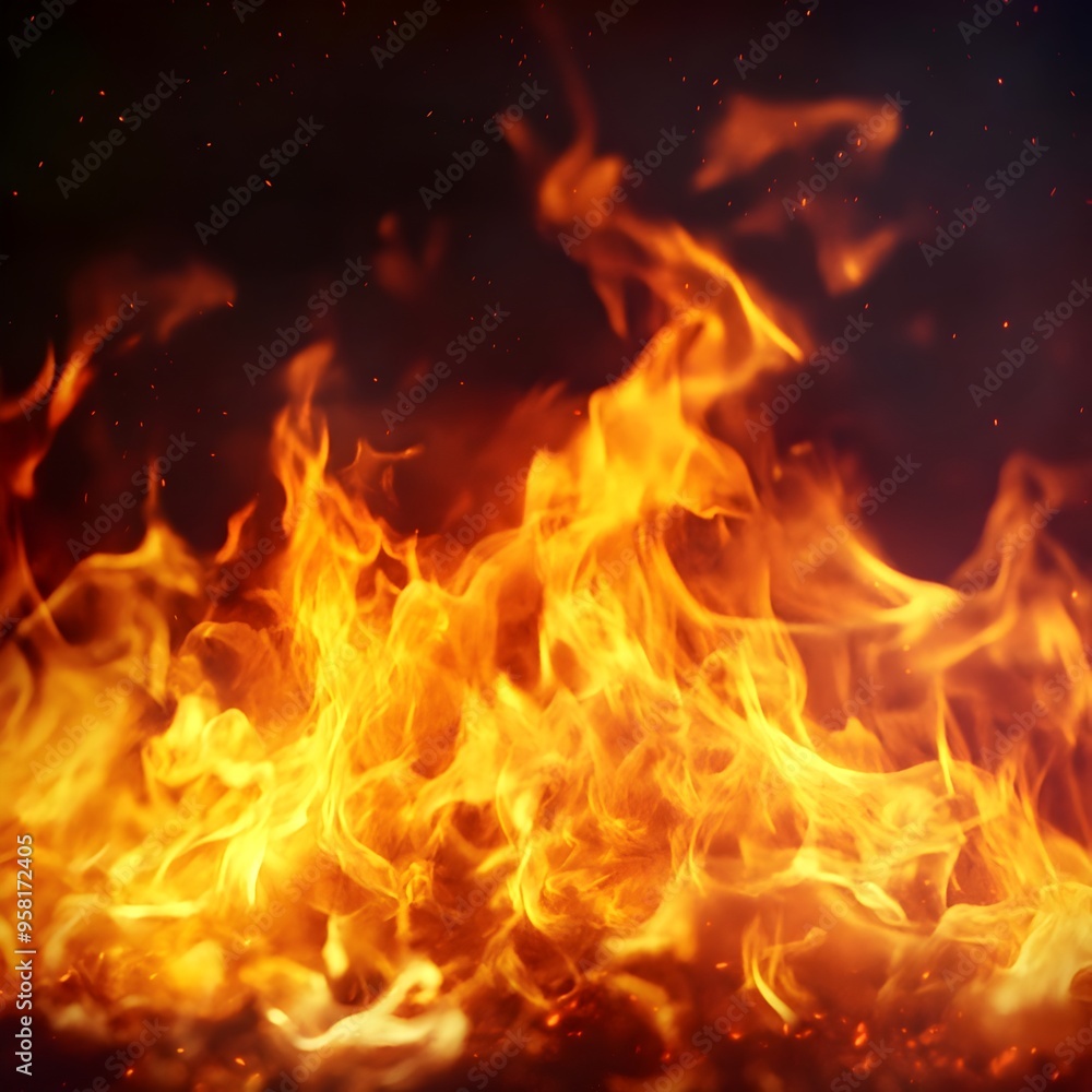 Mesmerizing Inferno of Fiery Flames and Intense Combustion in Dramatic Abstract Background Mesmerizing Inferno of Fiery Flames and Intense Combustion in Dramatic Abstract Background