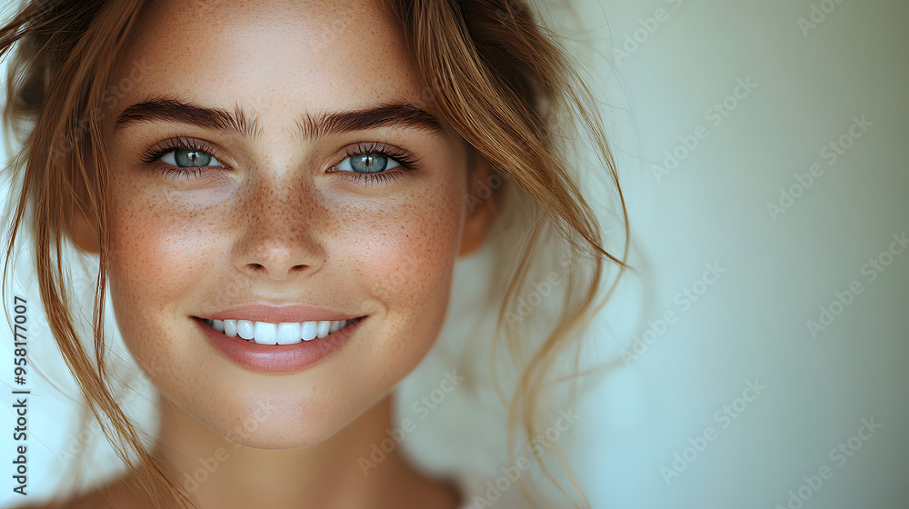 Close-up of woman looking at camera Close-up of woman looking at camera