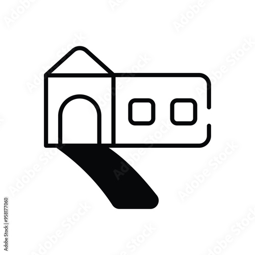 Driveway vector icon