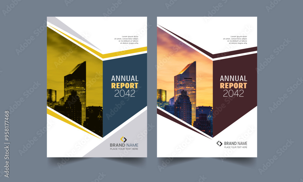 Corporate Modern Annual Report Cover Design Template Corporate Modern Annual Report Cover Design Template