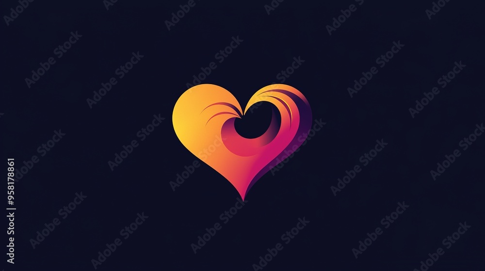 Minimalistic Logo of a Heart: A Simple and Elegant Design Featuring a Heart Icon, Perfect for Representing Love, Care, and Emotional Connection. Minimalistic Logo of a Heart: A Simple and Elegant Design Featuring a Heart Icon, Perfect for Representing Love, Care, and Emotional Connection.